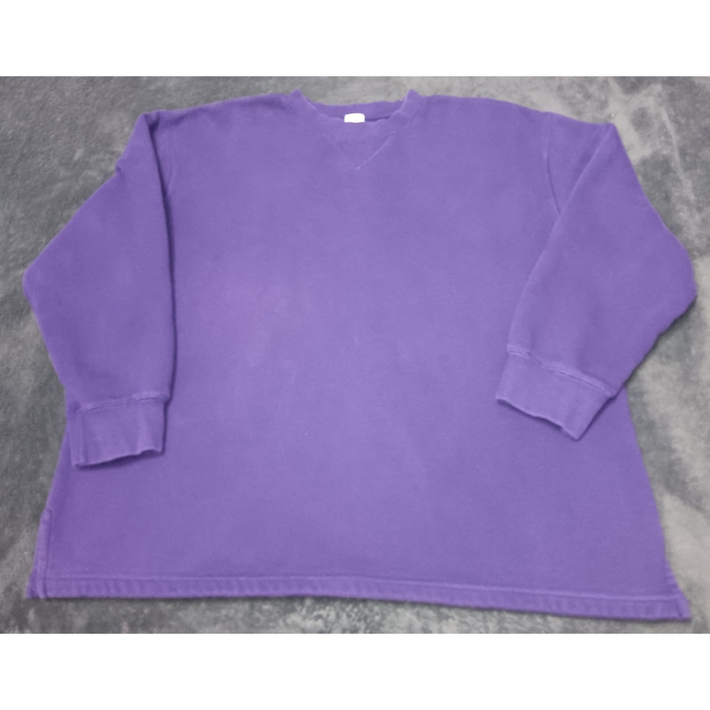 On Your Mark Women's Large Sweatshirt Pullover Crewneck Long Sleeve Purple - Picture 8 of 8